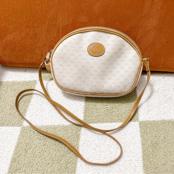 Gucci Handbags - GUCCI Vintage 80s Micro Monogram GG Logo Crossbody Bag Authentic